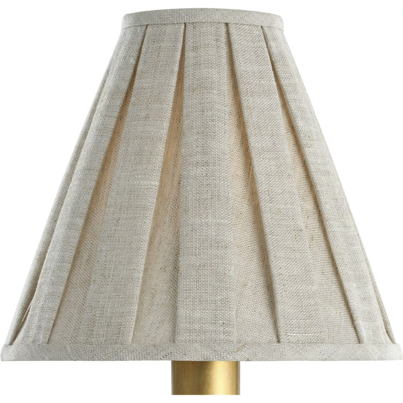 Visual Comfort Clip Natural Linen Box Pleat Flare 6.5 inch Box Pleated Flare Shade