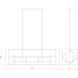 Euclid 8 Light 44 inch Matte Black Linear Chandelier Ceiling Light