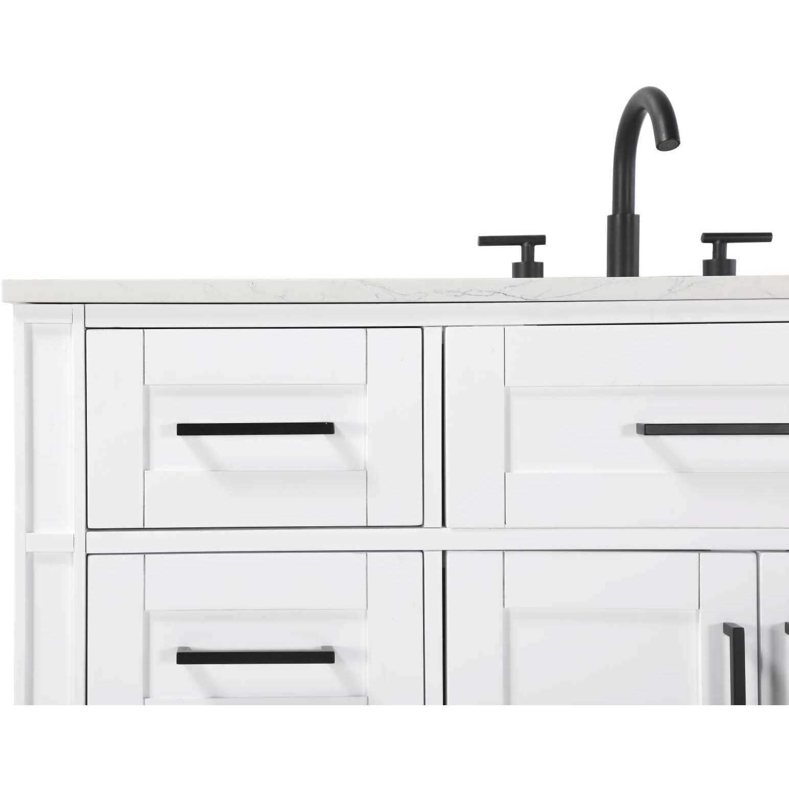 Virginia 48 X 35 inch White Bathroom Vanity Cabinet