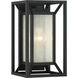Harbor View 1 Light 13 inch Coal Outdoor Wall Mount, Great Outdoors