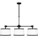 Kylen 3 Light 42 inch Matte Black Island Light Ceiling Light