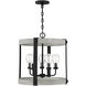 Carlisle 5 Light 21 inch Grey Ash Outdoor Pendant, Outdoor