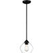 Vintage LED 8 inch Matte Black Pendant Ceiling Light