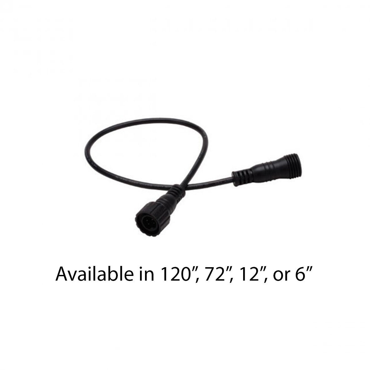 InvisiLED 0.75 inch Black Outdoor LED Strip Lighting in 12in, Outdoor Strip Light 24V Accessories, WAC Lighting