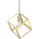 Cassio 1 Light 10.5 inch Olympic Gold Pendant Ceiling Light