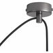 Roswell LED 10 inch Matte Black Pendant Swag Light Ceiling Light