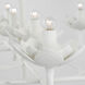Julie Neill Clementine LED 52.75 inch Plaster White Tiered Chandelier Ceiling Light