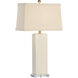 Chelsea House 31 inch 100.00 watt Cream/Antique Brass/Clear Table Lamp Portable Light