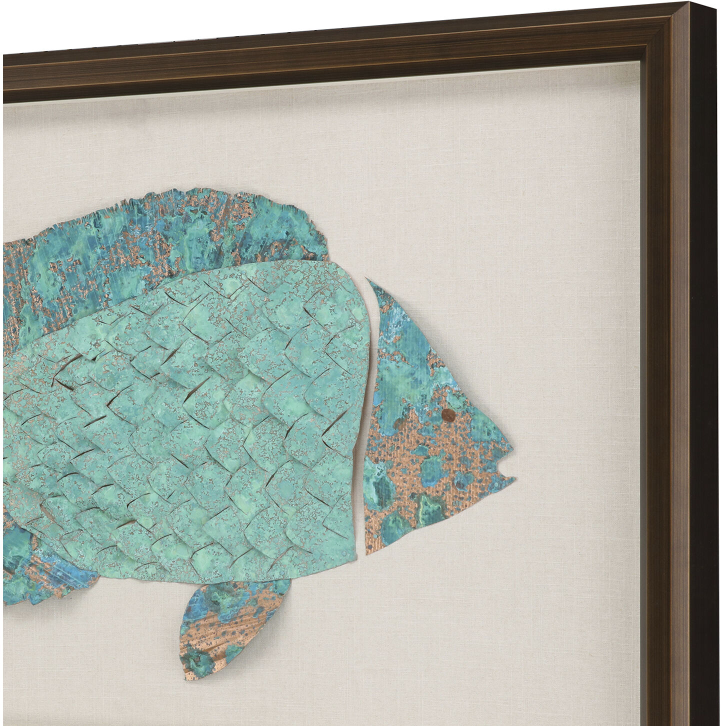 Ocean Wonder Turquoise and Metallic Framed Art, The Studio