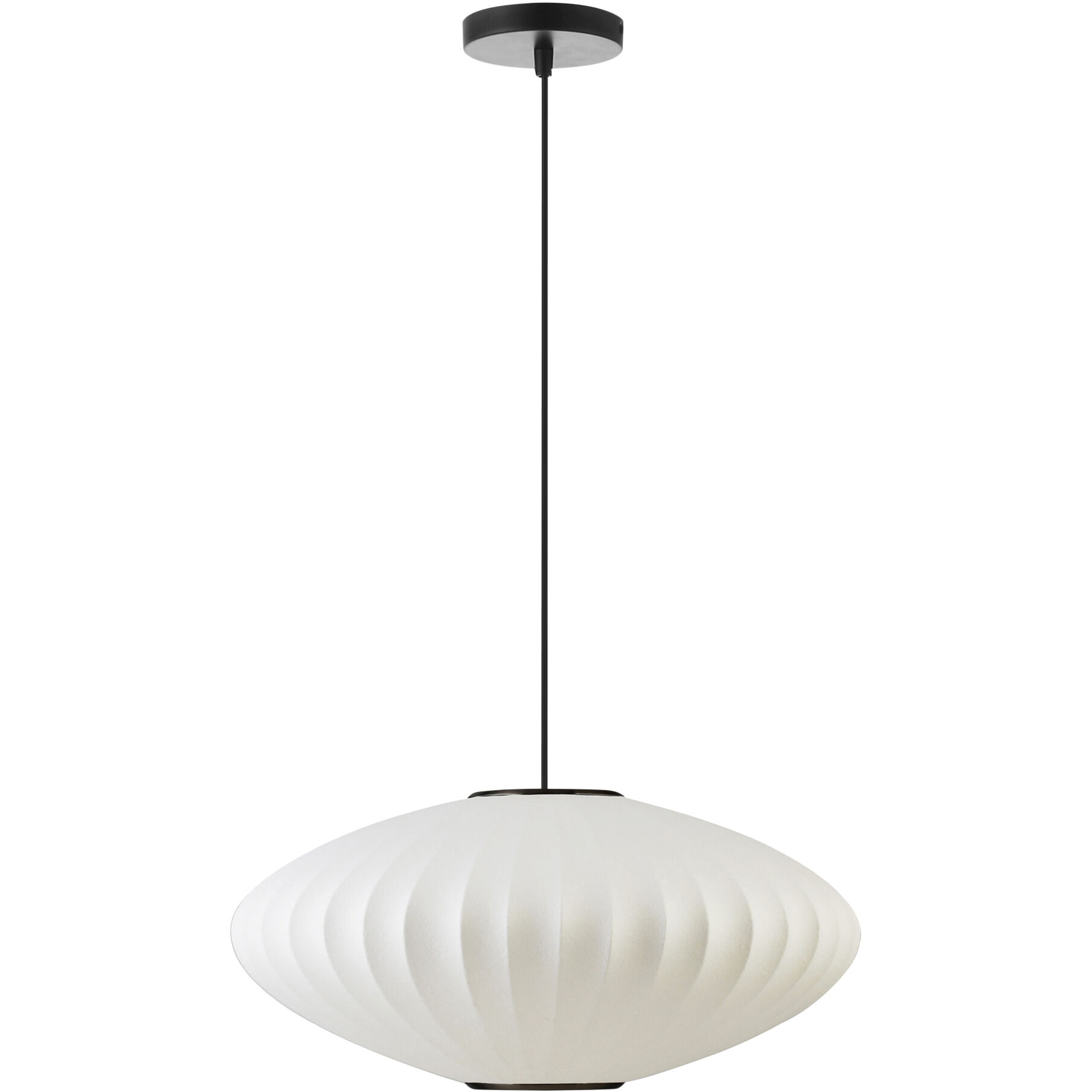 Lys 1 Light 18 inch White Pendant Light Ceiling Light, Small