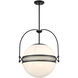 Thornhill 3 Light 20 inch Matte Black Pendant Ceiling Light