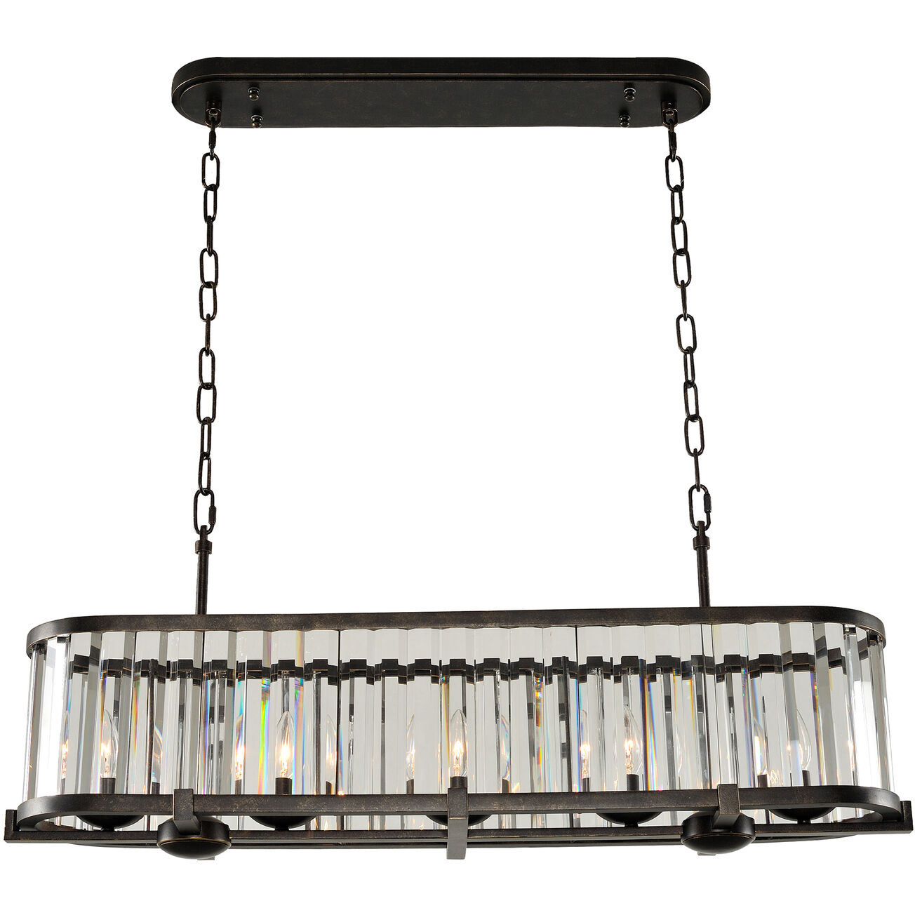 Essex 5 Light 37 inch Sienna Bronze Island Light Ceiling Light