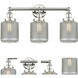 Stanton 3 Light 24 inch Polished Nickel Bath Vanity Light Wall Light