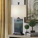 Signature 32 inch 100 watt Blue Table Lamp Portable Light 