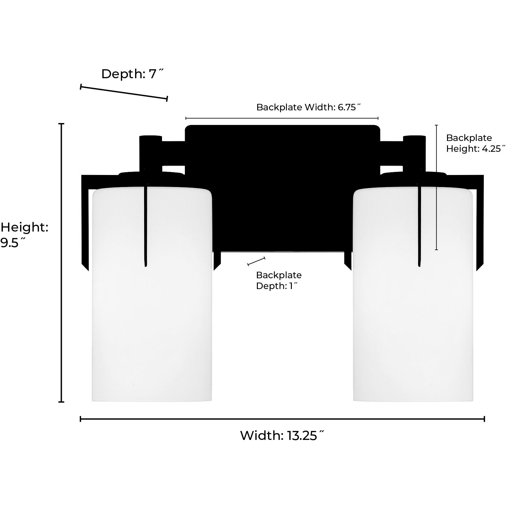 Froselle 2 Light 13.25 inch Vintage Brass Bathroom Vanity Light Wall Light