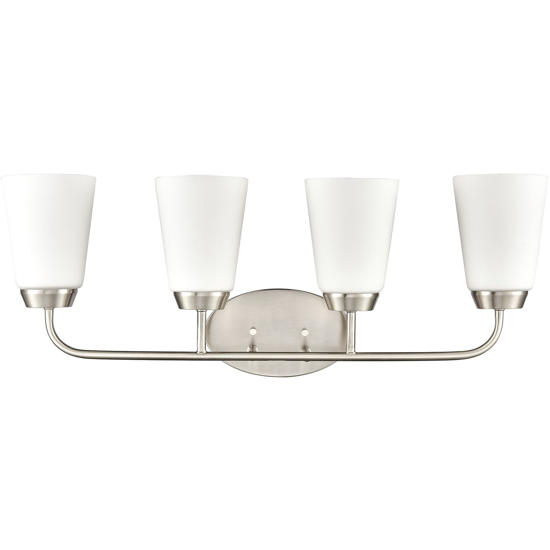 Winslow 4 Light 28 inch Brushed Nickel Vanity Light Wall Light