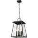 Broughton 4 Light 12.5 inch Black Outdoor Chain Mount Ceiling Fixture
