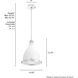 Bluff View 1 Light 10.25 inch Fresh White Pendant Ceiling Light