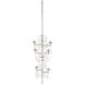 Wildwood 8 Light 28 inch Clear/Silver Leaf Chandelier Ceiling Light