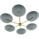 Griffith 6 Light 40 inch Cadet Blue Chandelier Ceiling Light
