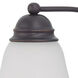 Empire 3 Light 20.5 inch Mahogany Bronze Vanity Light Wall Light