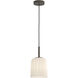Veo 1 Light 8.19 inch Bronze Interior Pendant Light Ceiling Light