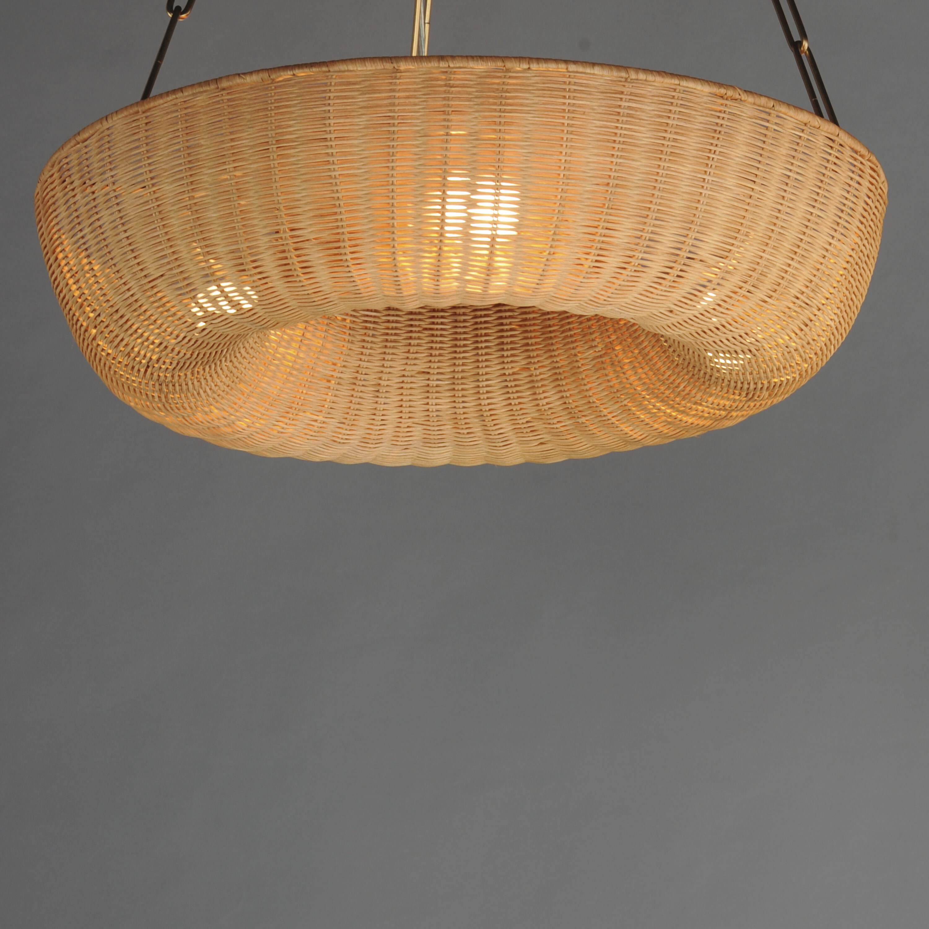 Bower 3 Light 24 inch Natural Aged Brass Ring Pendant Ceiling Light