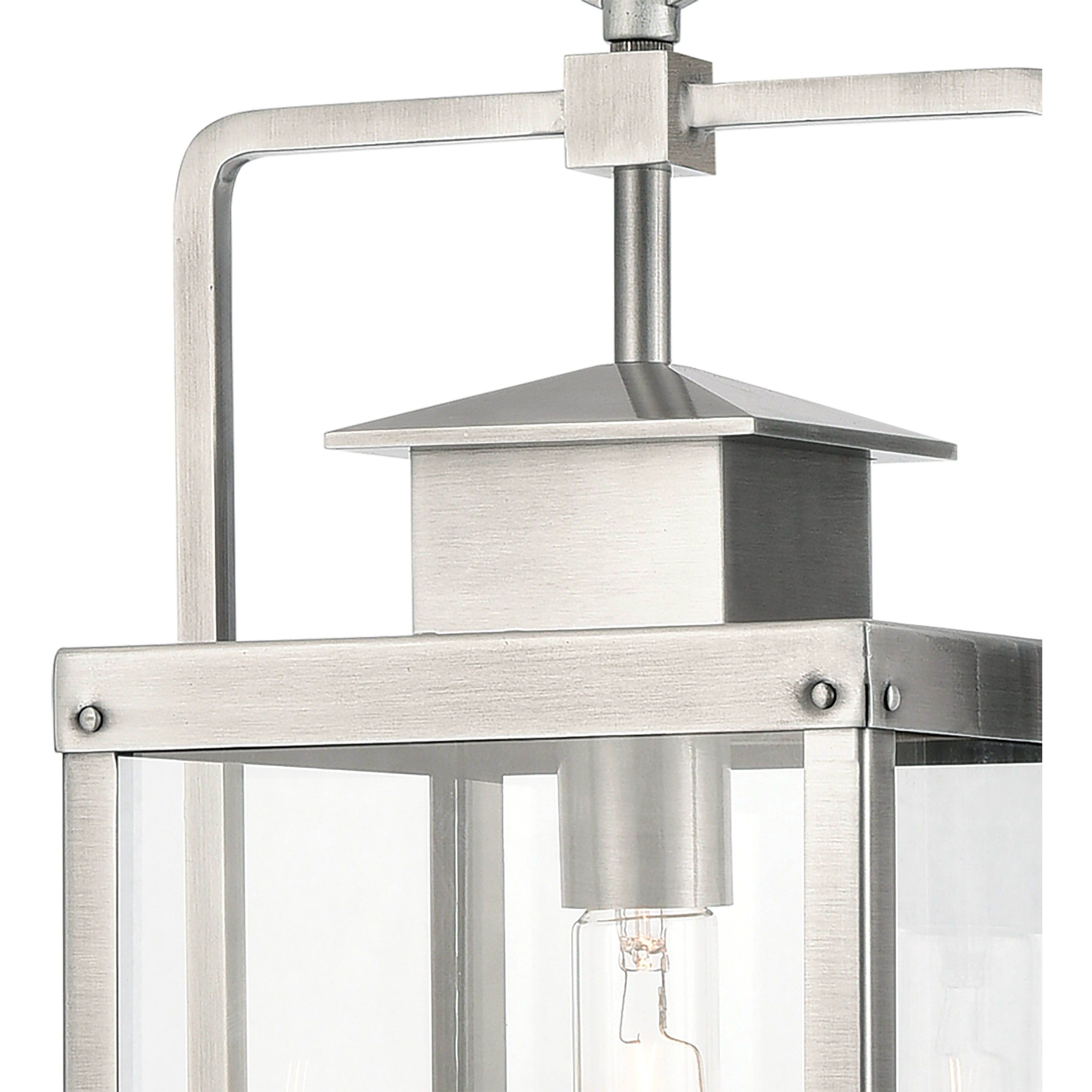 Crested Butte 1 Light 9 inch Antique Brushed Aluminum Outdoor Pendant