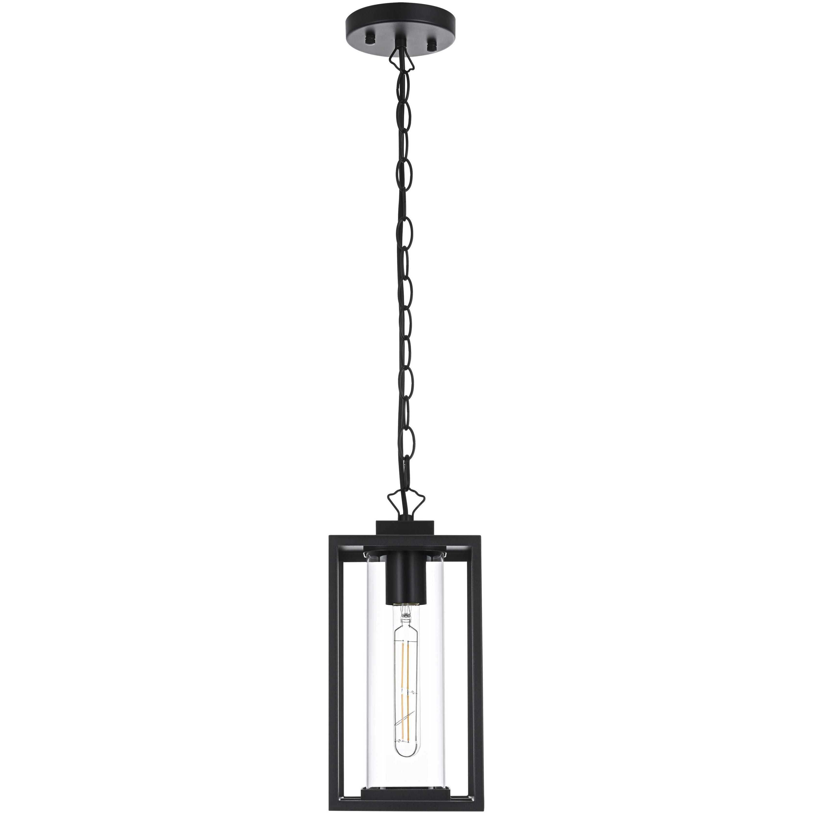 Memphis 1 Light 6 inch Black Outdoor Pendant