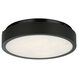 Marblestone LED 11 inch Matte Black Flush Mount Ceiling Light