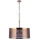 Mesh 4 Light 28 inch Satin Brass Pendant Ceiling Light