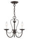 Mirabella 3 Light 15 inch English Bronze Chandelier Ceiling Light