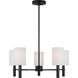 Drew & Jonathan Scott Manor 5 Light 24 inch Midnight Black Chandelier Ceiling Light
