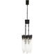 Matrix 6 Light 36.5 inch Matte Black and French Gold Linear Pendant Ceiling Light