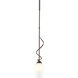 Hubbardton Forge Flora 1 Light 3.9 inch Oil Rubbed Bronze Mini Pendant Ceiling Light in Opal, Down Light 183030-1168 - Open Box