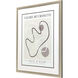 Les Fossiles / Nouveau Gray and Neutral and White and Black Framed Art