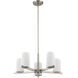 Astoria 5 Light 25 inch Brushed Nickel Chandelier Ceiling Light