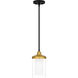 Rowland 1 Light 6 inch Matte Black Mini Pendant Ceiling Light