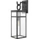 Estate Series Porter LED 25 inch Aged Zinc Outdoor Wall Mount Lantern, Large