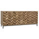 Herringbone 76.5 X 20 inch Matte Black Sideboard