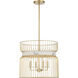 Park Slope 4 Light 20 inch Nouveau Gold Pendant Ceiling Light