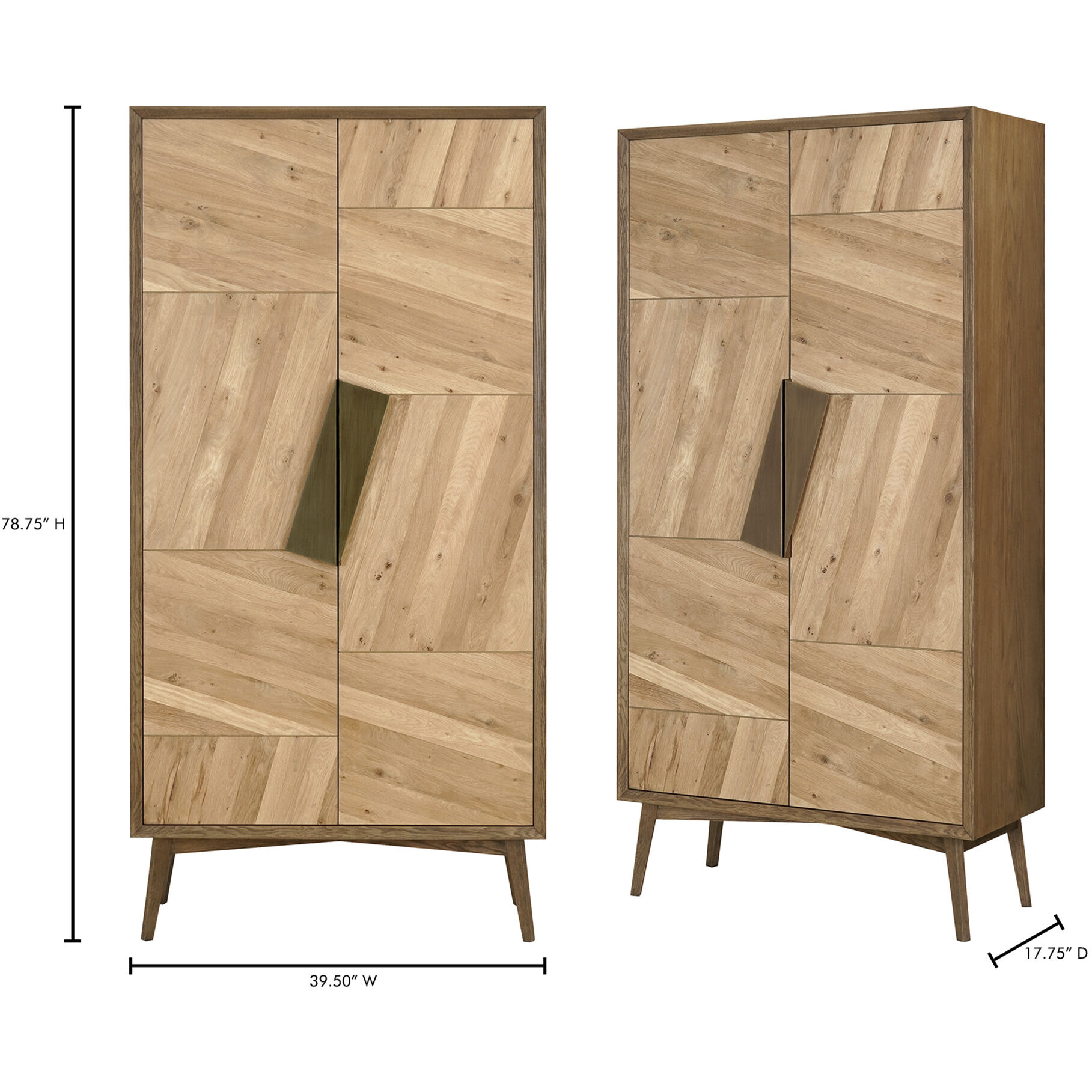 Charlton Natural Cabinet, Tall
