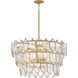 Amira 8 Light 30.25 inch Distressed Brass Chandelier Ceiling Light