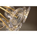 Maya 12 Light 30 inch Unlacquered Brass Chandelier Ceiling Light in Clear