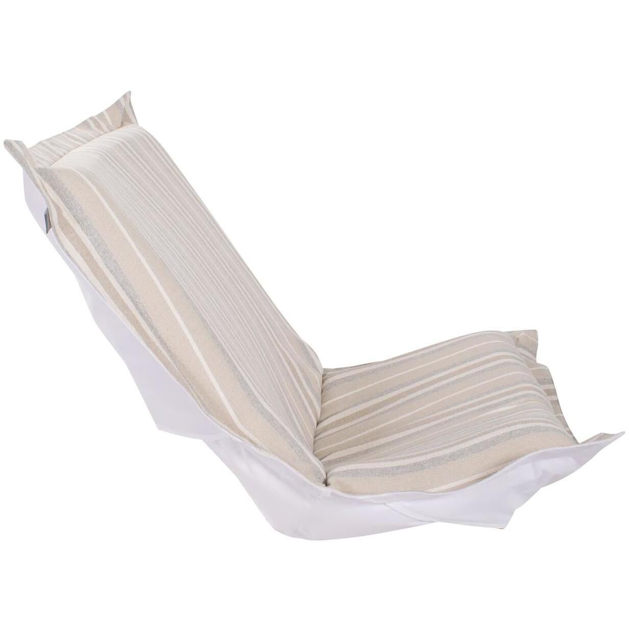 Dune Sand Outdoor Puff Chair Cover & Cushion