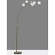 Ronan 78 inch 4.00 watt Antique Brass Arc Floor Lamp Portable Light, with Smart Switch