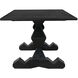 Madeira 96 X 40 inch Hand Rubbed Black Dining Table