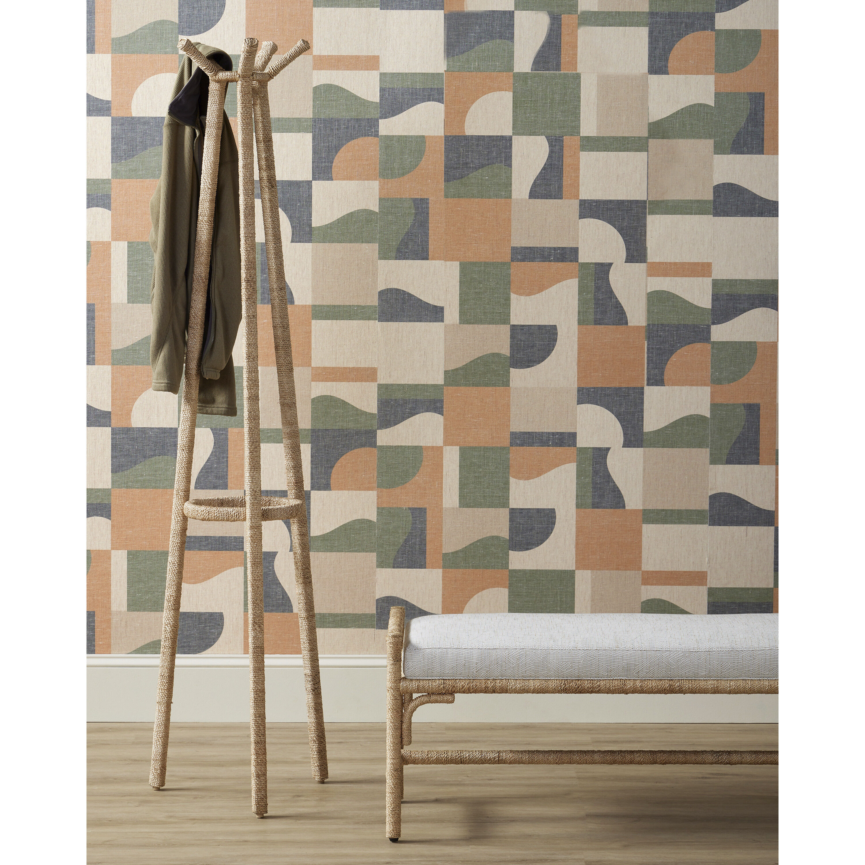 Rolo 71 inch Natural Coat Rack