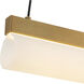 Nio 45.25 inch Vintage Brass Linear Pendant Ceiling Light