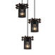 Circa 3 Light 7 inch Dark Bronze Pendant Ceiling Light in Cylinder with Flat Rim